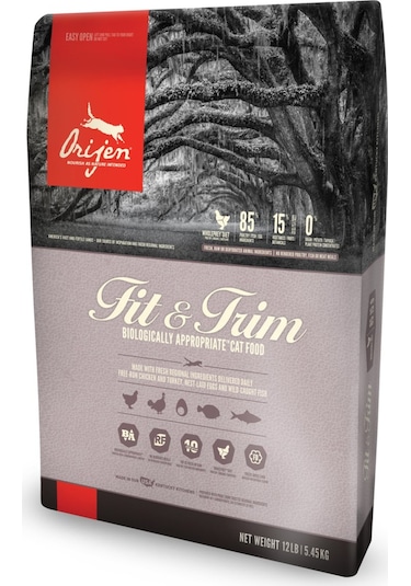 Orijen Fit & Trim Kilolu Kediler İçin Tahılsız Yetişkin Kedi Maması 5400 G