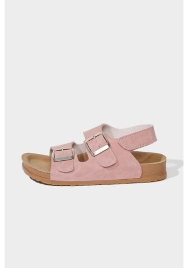 DeFacto Kız Çocuk Cırt Cırtlı Düz Taban Sandalet C2804A825SMPN225 Pembe
