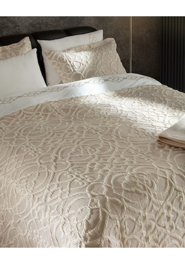 Madame Coco Provins 8 Parça Çeyiz Seti - Bej Dugs0000000028 Ekru