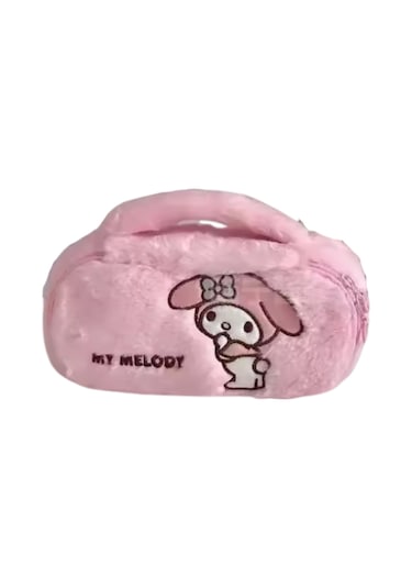 Sanrio Kuromi My Melody Kalem Kutu Pembe Makyaj Çantası Pembe