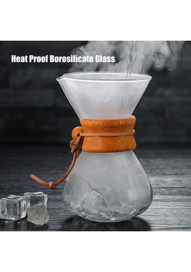 Springsun Cam Bardaklı Paslanmaz Çelik Filtreli El Yapımı Kahve Demleme Cihazı Diğer