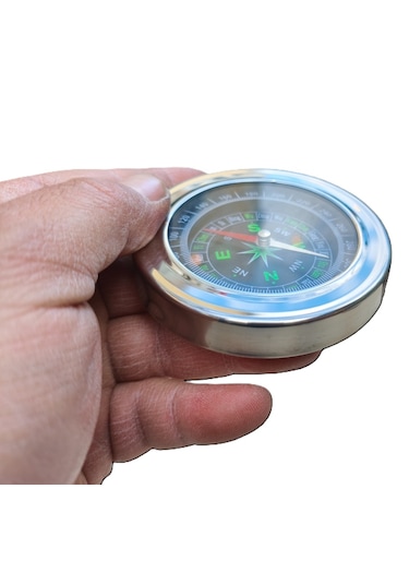 Tekne Pusulası. Yuvarlak Pusula. 80mm. Teknede Bulunması Zorunlu Ürün