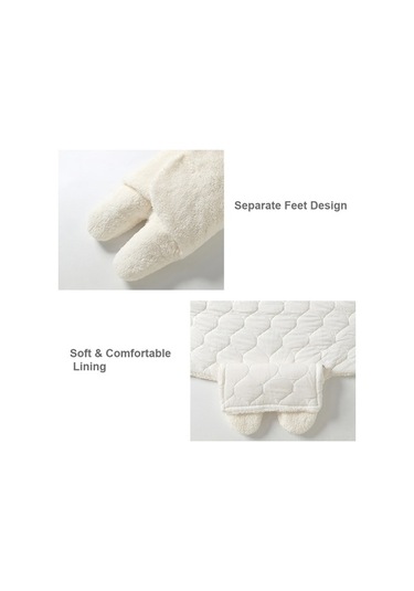 Didadodo Xindoker Yumuşak Tüylü Bebek Kundağı - 0-3 Aylık Bebekler İçin Kışlık Uyku Tulumu Beyaz, Renkli Desen Seçenekleri Beyaz