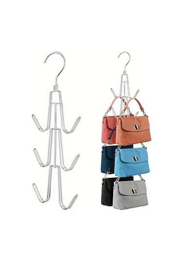 Dashanshop Siyah 1 Adet Çok Katlı Çanta Askısı Kaktüs Tasarımı Dayanıklı Dolap Organizatörü siyah