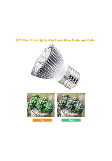 Hfambition E27 Bitki Büyütme Ampulü - Tam Spektrum Led Işık, Sukulent Ve Fide Yetiştirme İçin İdeal Diğer