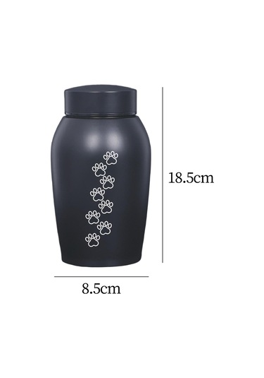 Homyl Paslanmaz Çelik Pet Urn Kremasyon 60 Lbs'ye Kadar Stil-c Altın