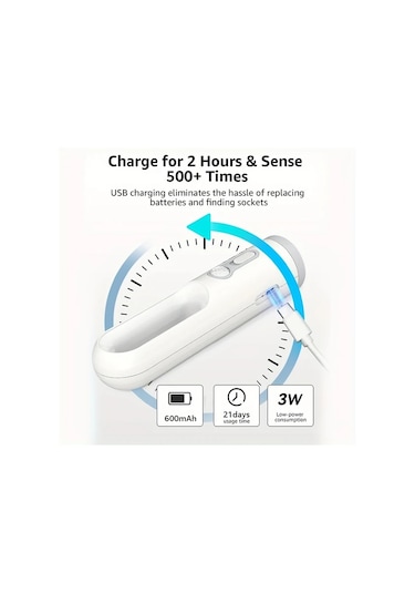 Brightnova 1pc Led Fener Gece Lambası Hareket Sensörlü Usb Şarjlı Taşınabilir Yatak Odası Okuma Kamp Acil Durum Altın