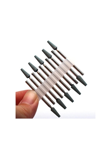 10 Adet Elmas Freze Kesicisi Tırnak Matkap Ucu Elektrikli Manikür Makinesi Tırnak Eti Temiz Dosyaları Ekipman Aksesuarları Araçları Kestane