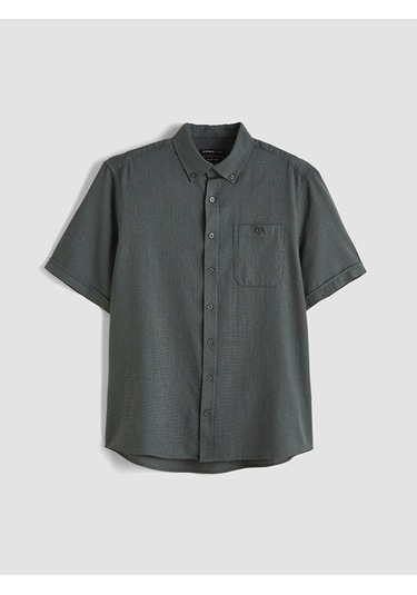 Lcwaıkıkı Classic Yeşil Regular Fit Poplin Erkek Gömlek