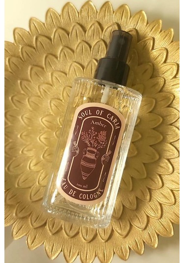Amber Kokulu Soul Of Caria Eau De Kolonya Fısfıslı 100 ML Cam Şişe