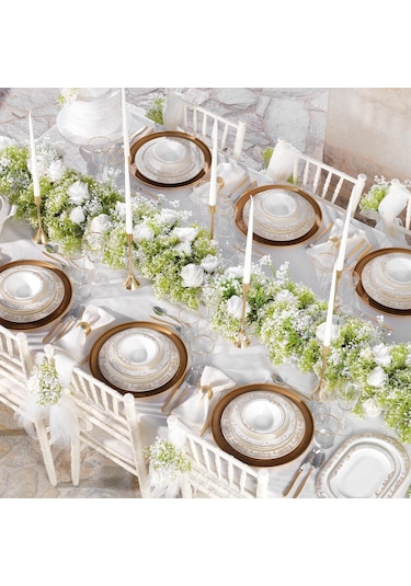 Schafer Tılsım Bloomfest Yemek Takımı 60 Parça-gold