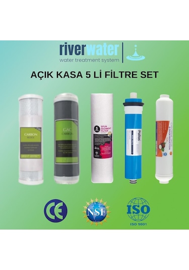Açık Kasa Su Arıtma Cihazı 5 Li Filtre Seti