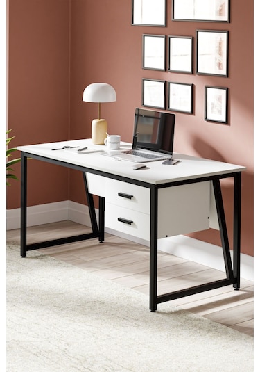 Ms2c Çalışma Masası,ofis Masası - 70x140 Cm - Beyaz Ms2c - Beyaz