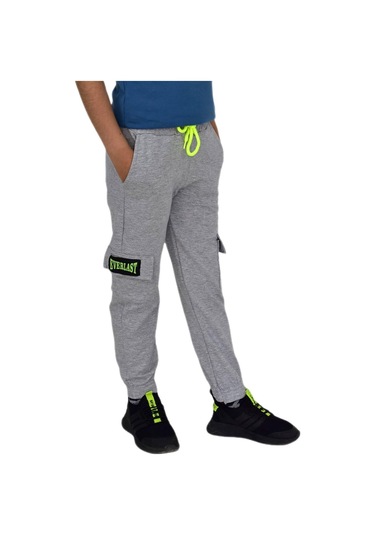 Erkek Çocuk Çift Kargo Cepli Eşofman Altı Bgl-st04631 Gri