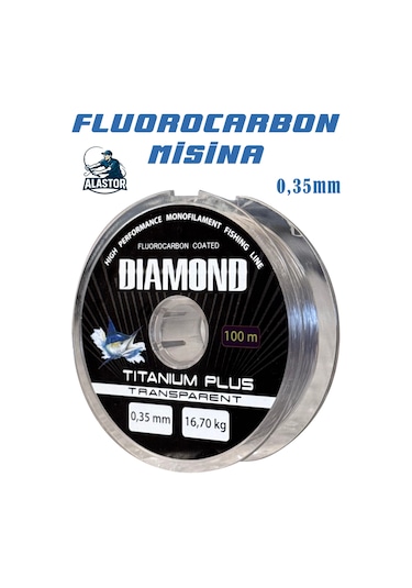 Diamond Titanium Plus Misina Fluorocarbon Misina Profesyonel Misina 100m 93978920