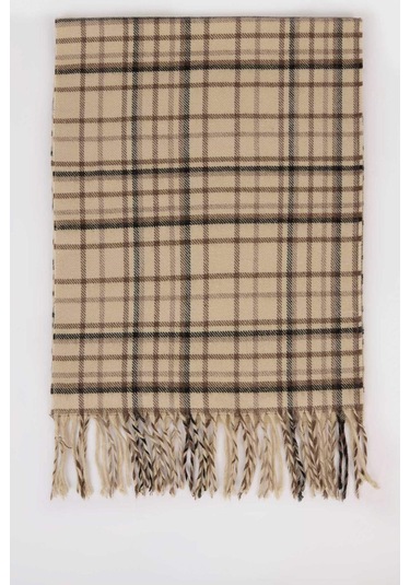 DeFacto Erkek Kareli Dokuma Atkı C8272AX24WNBG356