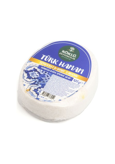Köklü Süngerli Türk Hamam Banyo Sabunu 120 Gr Türk Hamamı