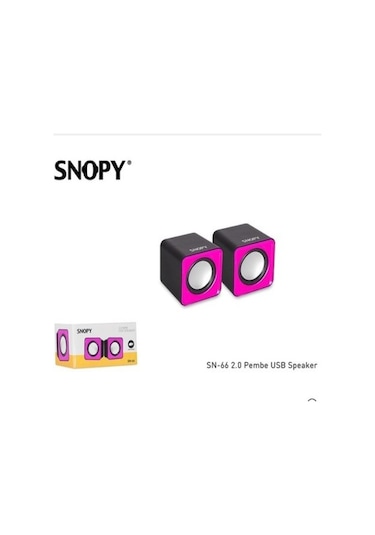 Snopy  Sn-66 2.0 Usb Speaker  Pembe