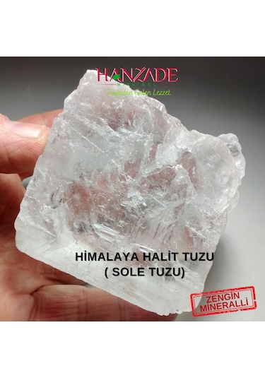 Hanzade Bitkisel Halit Tuz Sole Tuzu Şeffaf Berrak 500 G