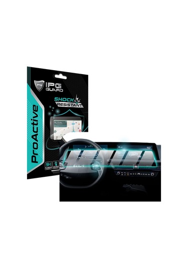 Kia 2023 Ev6 12,3" Navigasyon +12,3" Gösterge Paneli İçin 9h Nano Ipg Proactive Ekran Koruyucu