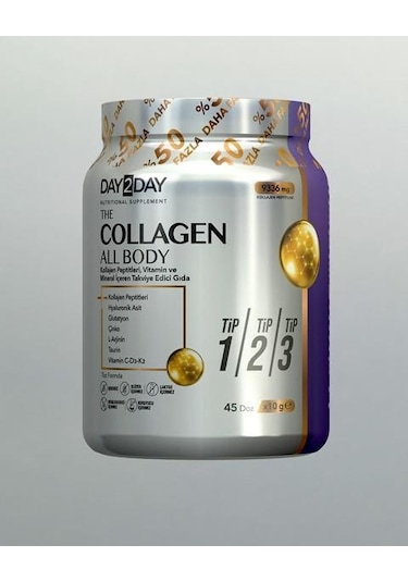 Day2day Collagen All Body Tip 1 - 2 - 3 Kollajen 450 G