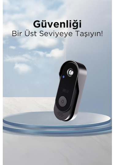 Torima Cmr-24 Siyah Akıllı Su Geçirmez Kablosuz Kapı Zili