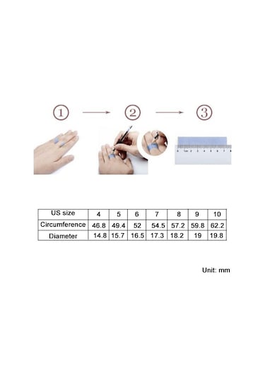 S925 Sterling Silver Platinum Plated Starry Hollow Ring, Size: No.6 Çok Renkli