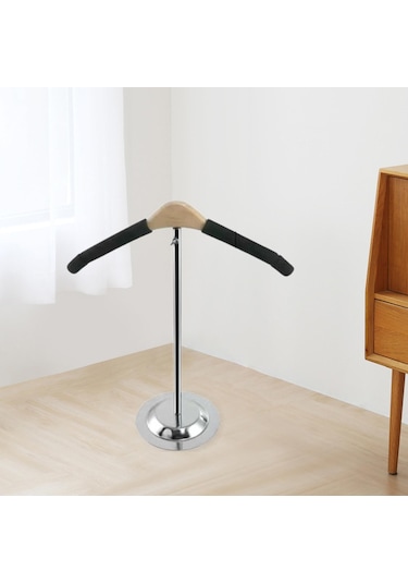 Homyl Giyim Standı T Şekilli Sağlam Uzunluk-38cm-siyah Siyah