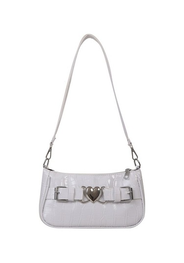 Popüler Moda Lazer Omuz Çantası Kadın 2024 Yaz Yeni Çanta Sınır Ötesi Trendy Küçük Kare Çanta Batı Tarzı Koltukaltı Çanta Beyaz - Gümüş 751614 Beyaz - Kırmızı