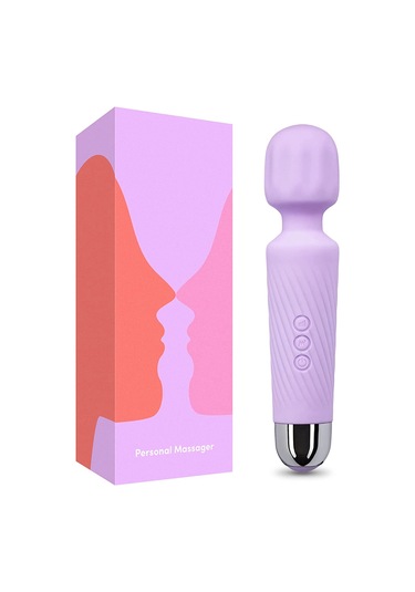 Xindoker Cilt Dostu Silikon Gövde Masaj Cihazı - 20 Farklı Mod Ve 8 Hız Ayarı İle Tüm Vücut Bölgelerine Profesyonel Masaj Mor