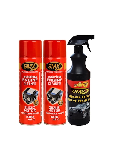 Smx Susuz Motor Temizleme Spreyi 2ad 500ml-seramik Hızlı Cila 1lt