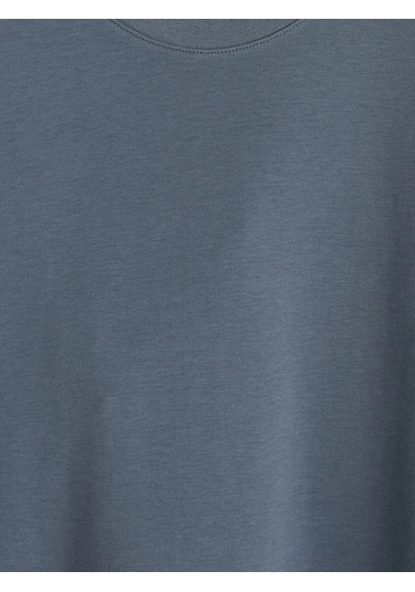 Lc Waikiki İndigo Loose Fit Basic Dry Touch Tişört Indigo