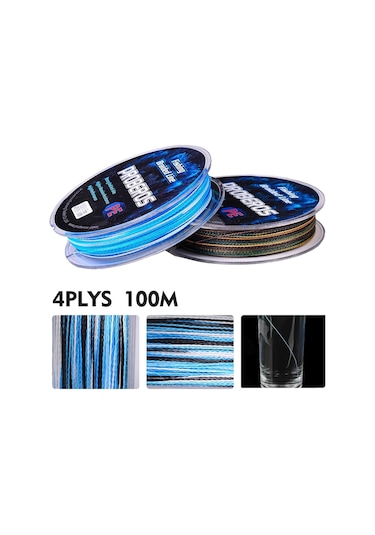 2 Adet Proberos 4, 100m Güçlü Misina, Misina Numarası: 7.0 / 70lb Mavi