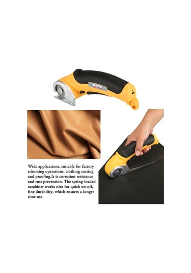 Pazly El Tipi Elektrikli Kumaş Kesici Fırça Motoru, Taşınabilir Kumaş Makinesi - Mukavva, Deri, Halı, Plastik Düzeltici Ve Budama Makası