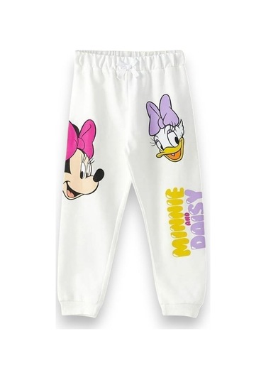 Mevsimlik Kız Çocuk Eşofman Alt Beyaz