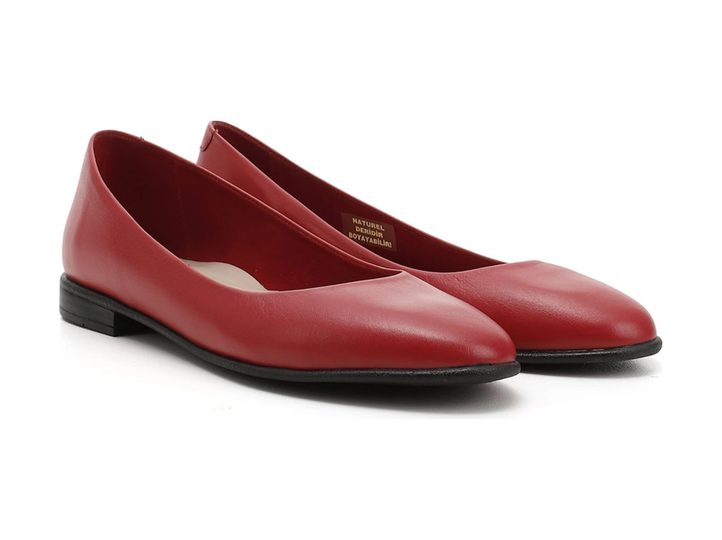 Gönderi R Kadın Kırmızı Antik Hakiki Deri Babet Gdza13424164 Kırmızı Antik