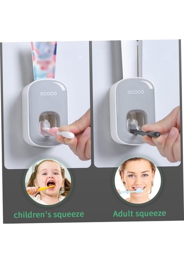 Ulzyvf Yetişkinler Tuvalet Sıkacağı Otomatik Monte Macunu Gri Eller Duvara Diş Dağıtıcı Çocuklar İçin Pratik Beyaz Banyo Aksesuarı Cg Beyaz