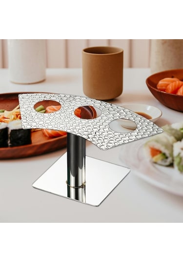 Suntek 3 Delik Düğün Etkinlikleri Için Taban Waffle Dondurma Külahı Tutucusu