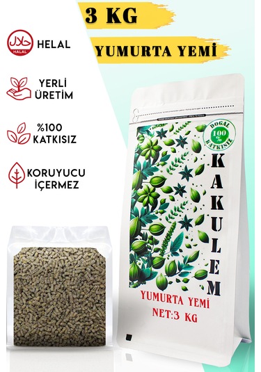 Kakulem Sertifikalı Yumurta Verimini Arttıran Yumurta Yemi 3 Kg