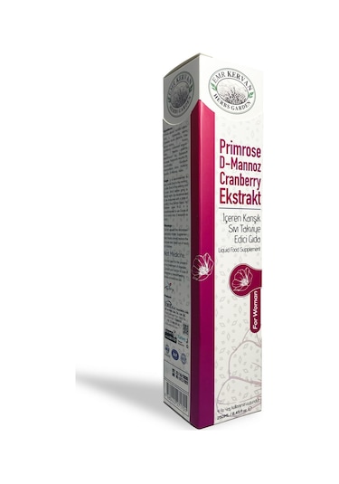 Emr Kervan Primrose D-Mannoz Cranberry Ekstrakt Takviye Edici Gıda 250 ML
