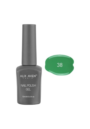 Alix Avien Uv Kalıcı Koyu Yeşil Jel Oje 38 Gel Polish 12 Ml