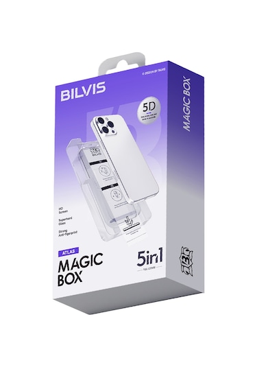 Newface Apple Uyumlu iPhone 13 Pro Max Bilvis 5in1 3d Magic Cam Ekran Ko