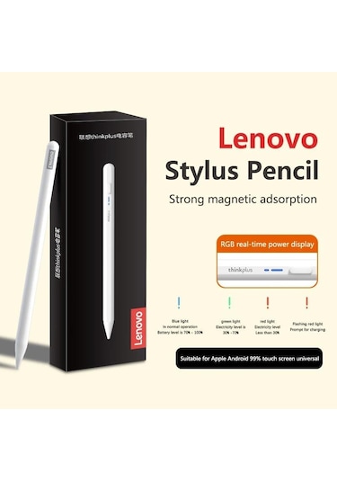 Lenovo Thinkplus Universal Bp16 Dokunmatik Kalem Tablet Mobil Android İos Telefon İpad Uyumlu Aksesuarları Çizim Tableti Kalem