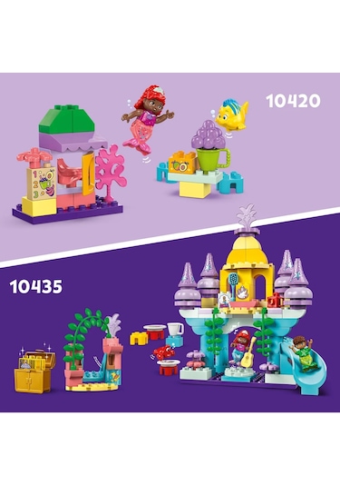 LEGO® DUPLO® │ Disney Ariel’in Sihirli Su Altı Sarayı 10435 - 2 Yaş & Üzeri Çocuklar için Eğitici Oyuncak Yapım Seti (116 Parça)