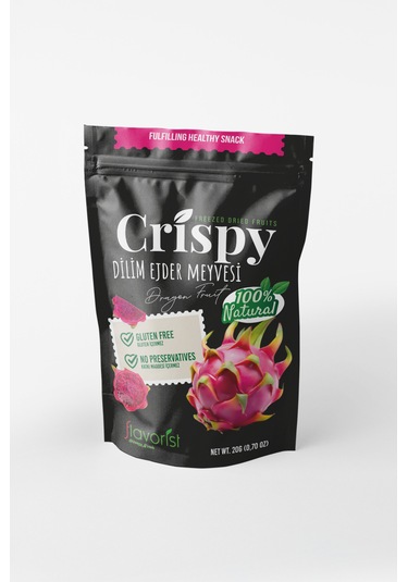 Dondurularak Kurutulmuş Ejder Meyvesi Dilimleri 20 Gram