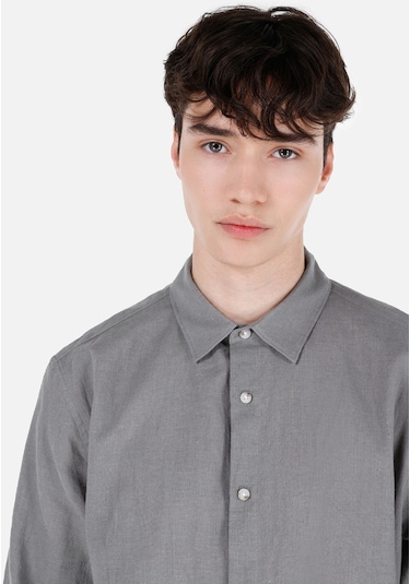 Colin's Colins Normal Kesim Shirt Yaka Cepsiz Yeşil Erkek Uzun Kol Gömlek Cl1068759 Cl1068759 Q1.v1 Kha Haki