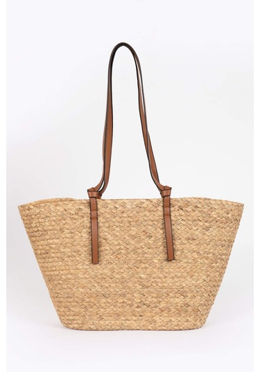 DeFacto Kadın Hasır Omuz Çantası Z4390AZNSBG33 Bej DeFacto Kadın Hasır Omuz Çantası Z4390AZNSBG33 Bej