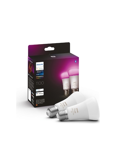 Philips HueWCA 9-75W E27 Renkli Akıllı Ampul 2'li Ekopaket