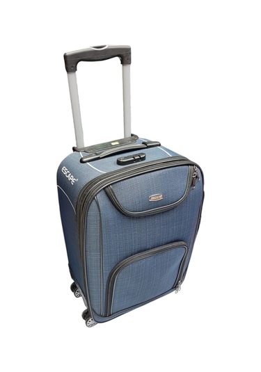 Escape Havlu Kumaş 4 Teker Körüklü Lacivert Kabin Küçük Boy Va... Lacivert