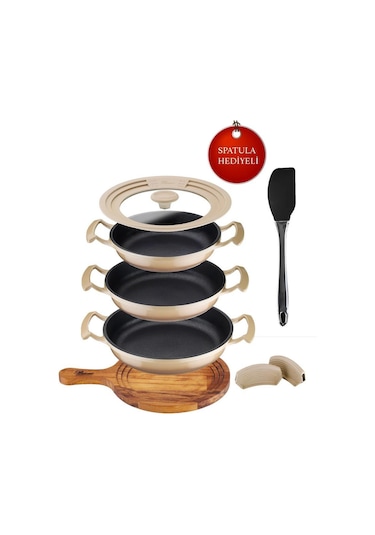 Brioni Try Cook 7 Parça Sahan Seti Baj Bej